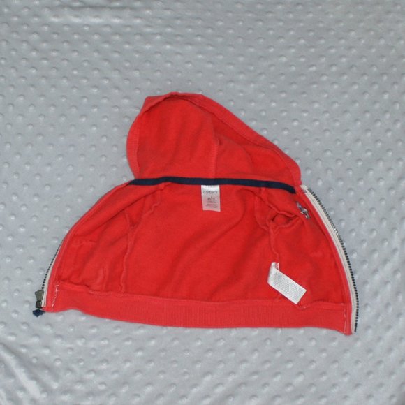 4/$20 Baby boy Carter's hoodie car newborn - Picture 7 of 13